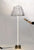 lámpara de suelo, con fuste de neón led y pantalla de alambre de acero. Ø 65 x 210 cm alto