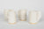 set de café, detalle de jarra de Ø 6,5 cm x 11,0 cm alto y tazas Ø 5,5 cm x 7,50 cm alto. Porcelana