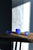 vasos de sake de vidrio fundido color azul, colección Aquarelle, Ø 4,1 cm x 4 cm alto